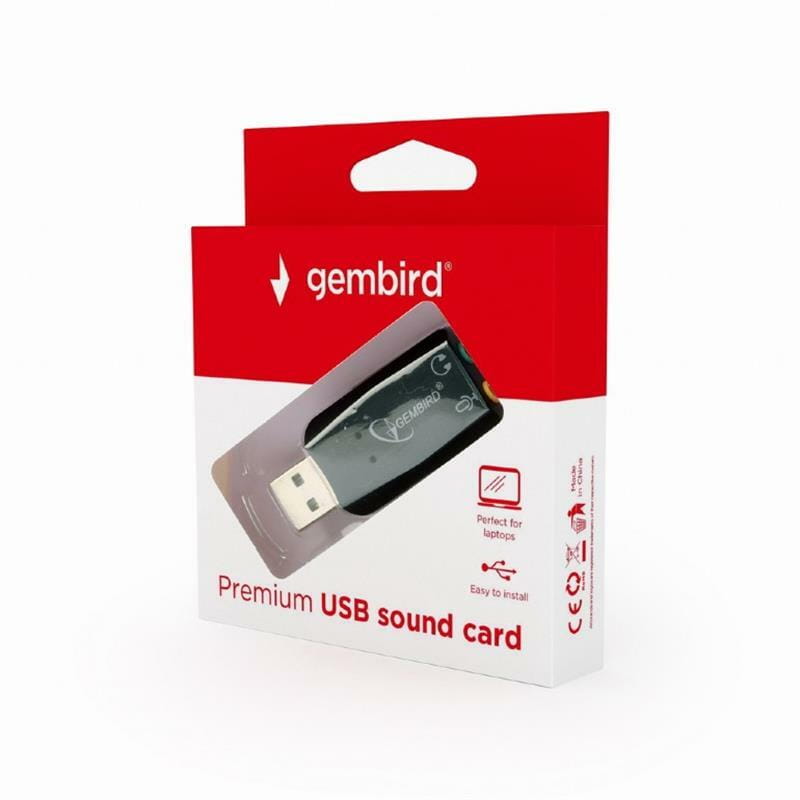 Звуковая карта Gembird SC-USB2.0-01 Black