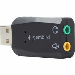 Звуковая карта Gembird SC-USB2.0-01 Black