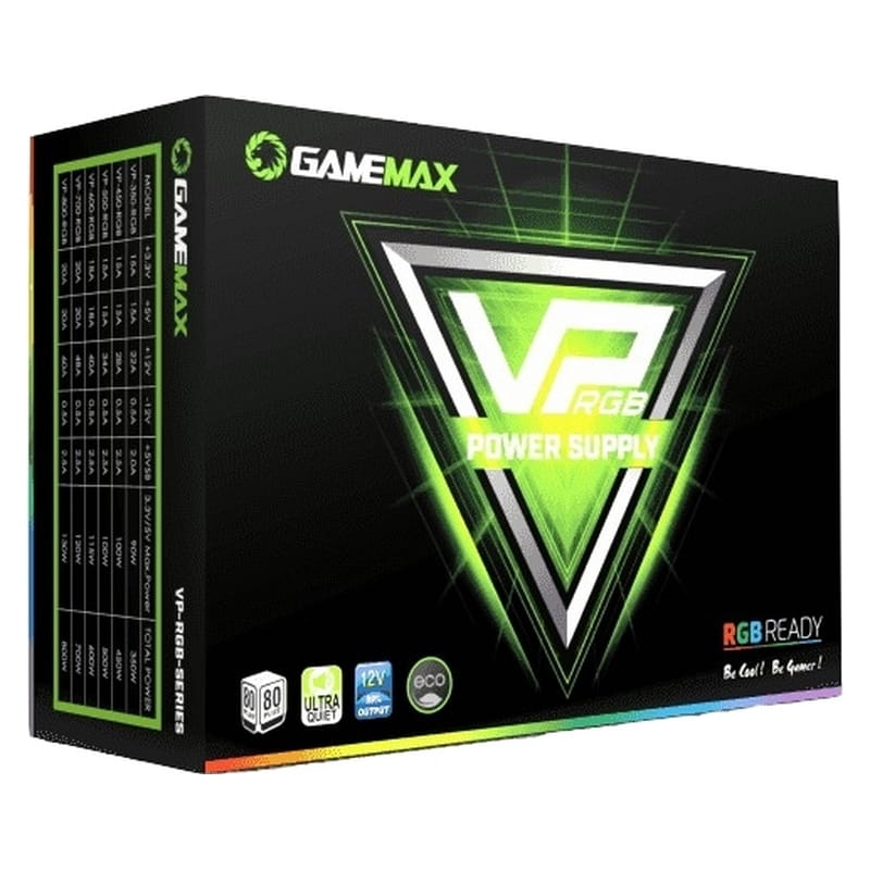 Блок питания GameMax VP-700-RGB Black, 700W