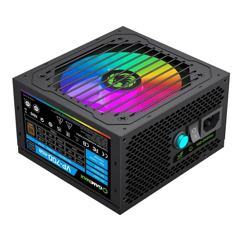 Блок питания GameMax VP-700-RGB Black, 700W