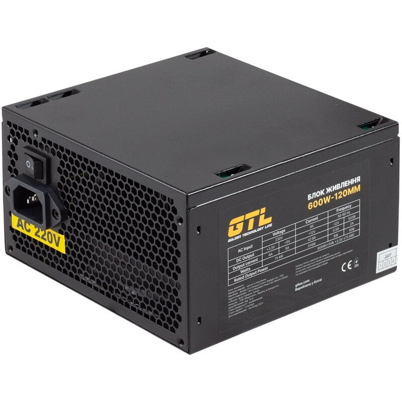 Блок живлення GTL Gaming Star (GTLGS600BK) 600W
