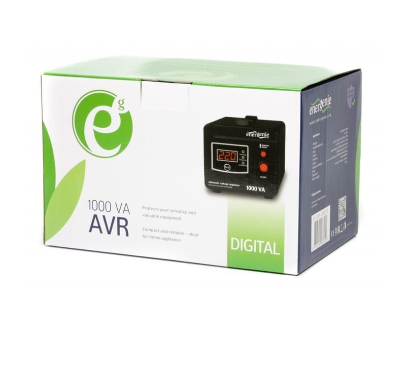 Стабилизатор EnerGenie EG-AVR-D1000-01 1000VA, 1xSchuko