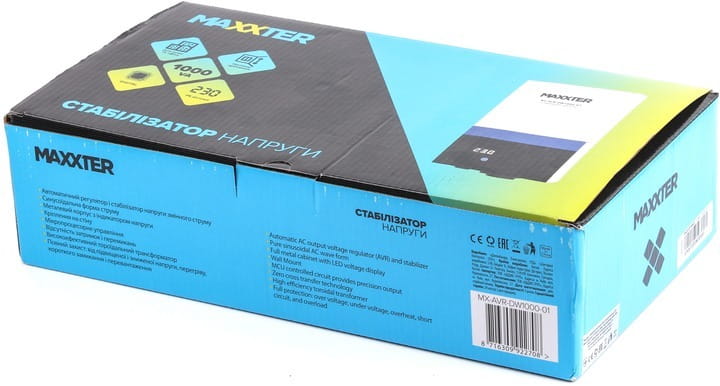 Стабілізатор Maxxter MX-AVR-DW1000-01 1000VA