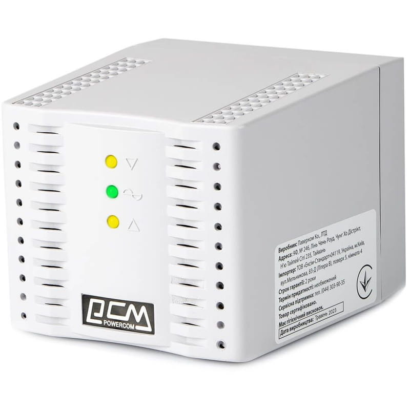 Стабилизатор напряжения Powercom TCA-1200 White
