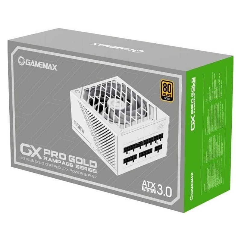 Блок питания GameMax GX-1250 PRO WT (ATX3.0PCIe5.0) White, 1250W