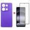 Фото - Чeхол-накладка Dengos для Xiaomi Redmi Note 14S Violet Full Glue (DG-KM-146) + защитное стекло | click.ua
