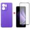 Фото - Чохол-накладка Dengos для Oppo Reno 13F Violet Full Glue (DG-KM-151) + захисне скло | click.ua