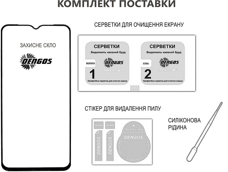 Защитное стекло Dengos для Realme C75 Black Full Glue (TGFG-401)