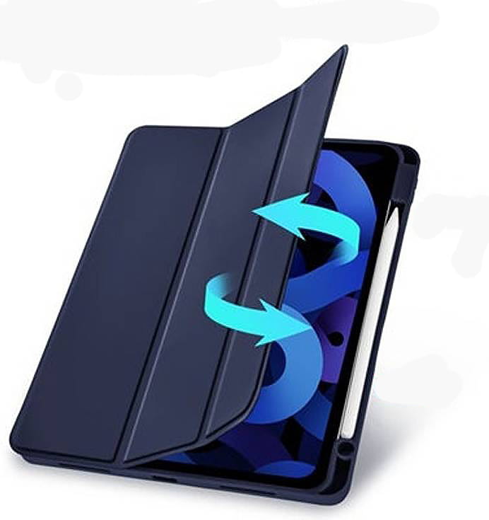 Чeхол BeCover Tri Fold Soft TPU с креплением Apple Pencil для Apple iPad Air 11" M2 2024 Deep Blue (711401)