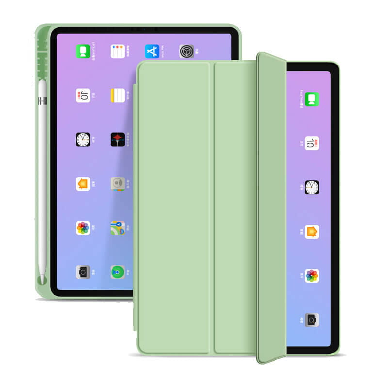 Чeхол BeCover Tri Fold Soft TPU с креплением Apple Pencil для Apple iPad Air 11" M2 2024 Green (711402)