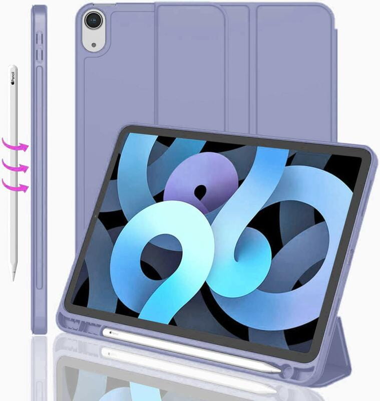 Чeхол BeCover Tri Fold Soft TPU с креплением Apple Pencil для Apple iPad Air 11" M2 2024 Purple (711404)