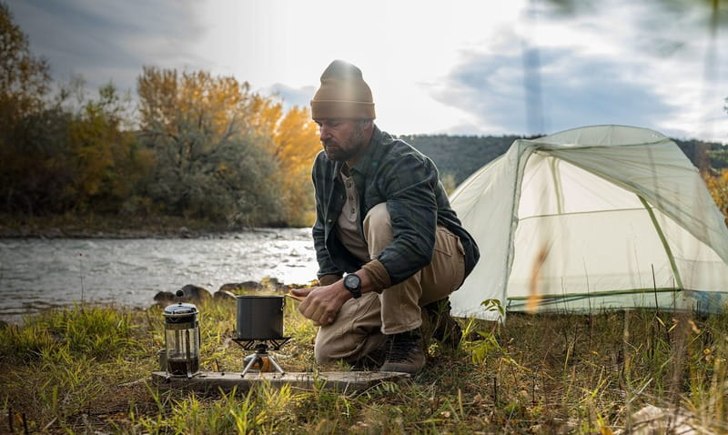 Смарт-годинник Garmin Instinct 3 45mm Tactical Solar Black with Black Silicone Band (010-02934-90)