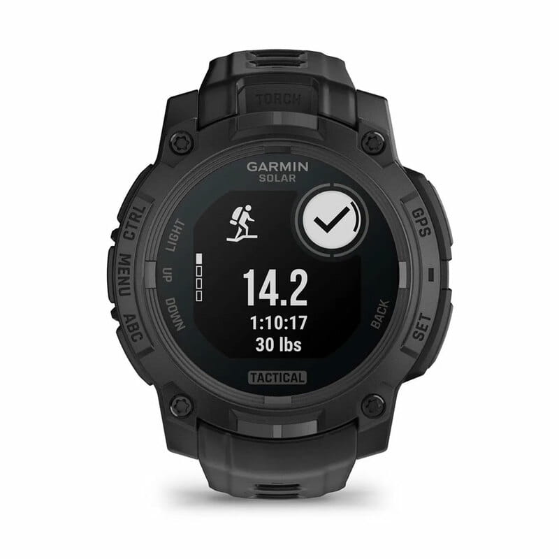 Смарт-часы Garmin Instinct 3 45mm Tactical Solar Black with Black Silicone Band (010-02934-90)