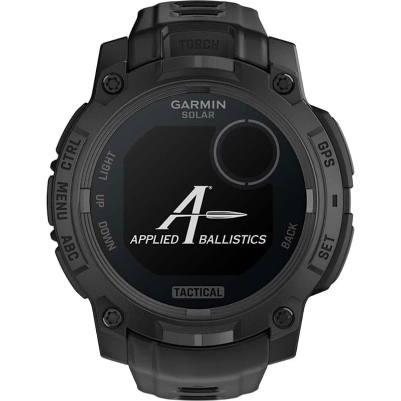 Смарт-годинник Garmin Instinct 3 45mm Tactical Solar Black with Black Silicone Band (010-02934-90)