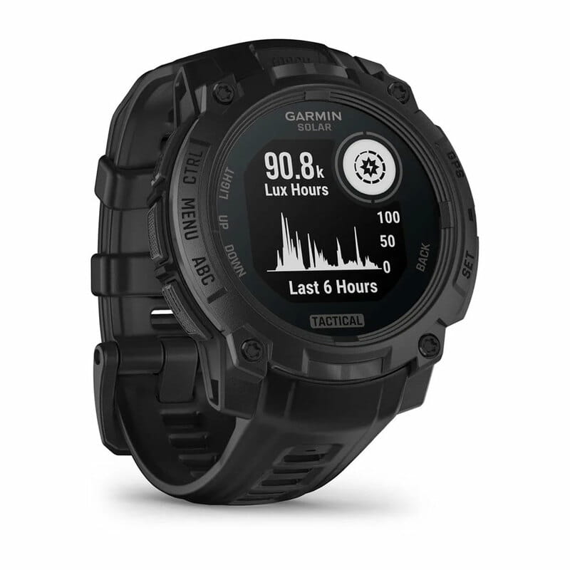 Смарт-часы Garmin Instinct 3 45mm Tactical Solar Black with Black Silicone Band (010-02934-90)