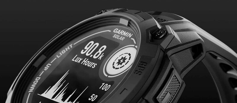 Смарт-годинник Garmin Instinct 3 50mm Tactical Solar Black with Charcoal Silicone Band (010-02935-90)