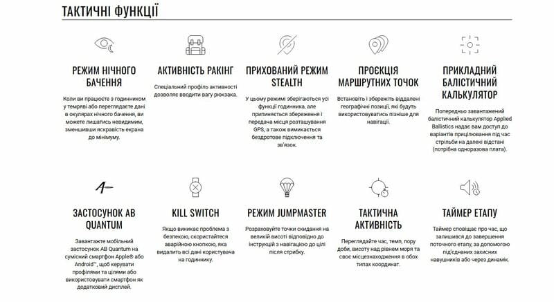 Смарт-годинник Garmin Instinct 3 50mm Tactical Solar Black with Charcoal Silicone Band (010-02935-90)