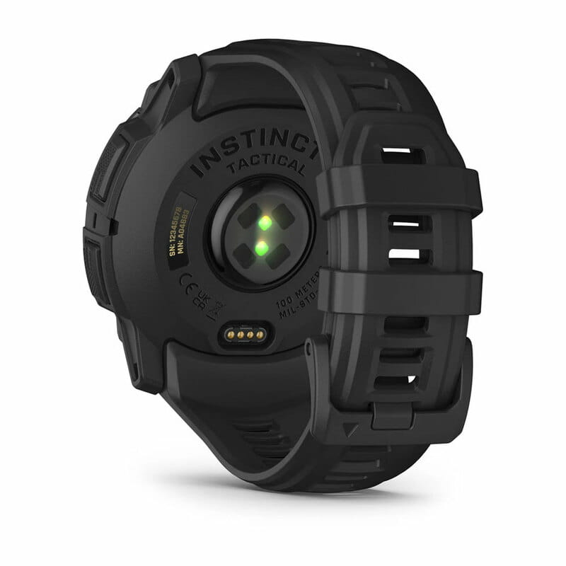 Смарт-годинник Garmin Instinct 3 50mm Tactical Solar Black with Charcoal Silicone Band (010-02935-90)