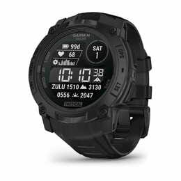 Смарт-часы Garmin Instinct 3 50mm Tactical Solar Black with Charcoal Silicone Band (010-02935-90)