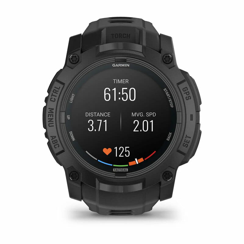 Смарт-часы Garmin Instinct 3 50mm Tactical AMOLED Black with Charcoal Silicone Band (010-03020-90)