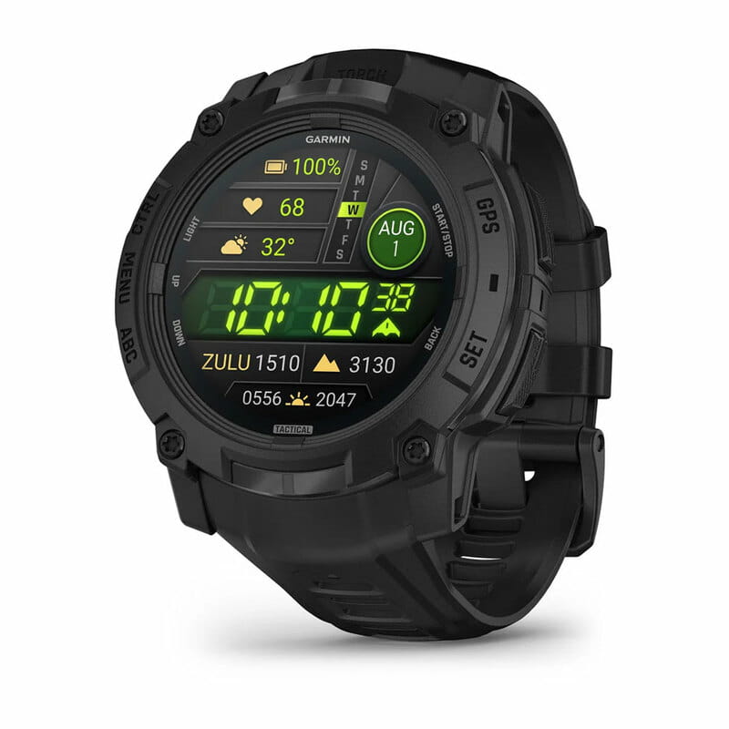 Смарт-часы Garmin Instinct 3 50mm Tactical AMOLED Black with Charcoal Silicone Band (010-03020-90)