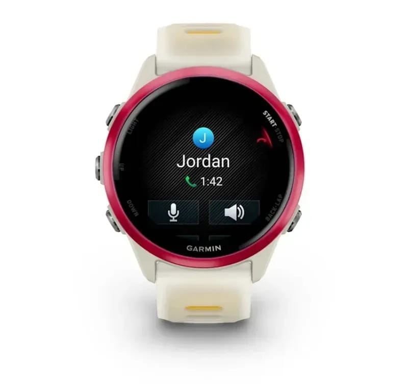 Смарт-часы Garmin Forerunner 570 42mm Raspberry with Mango/Translucent Bone with Silver Buckle (010-02970-42)