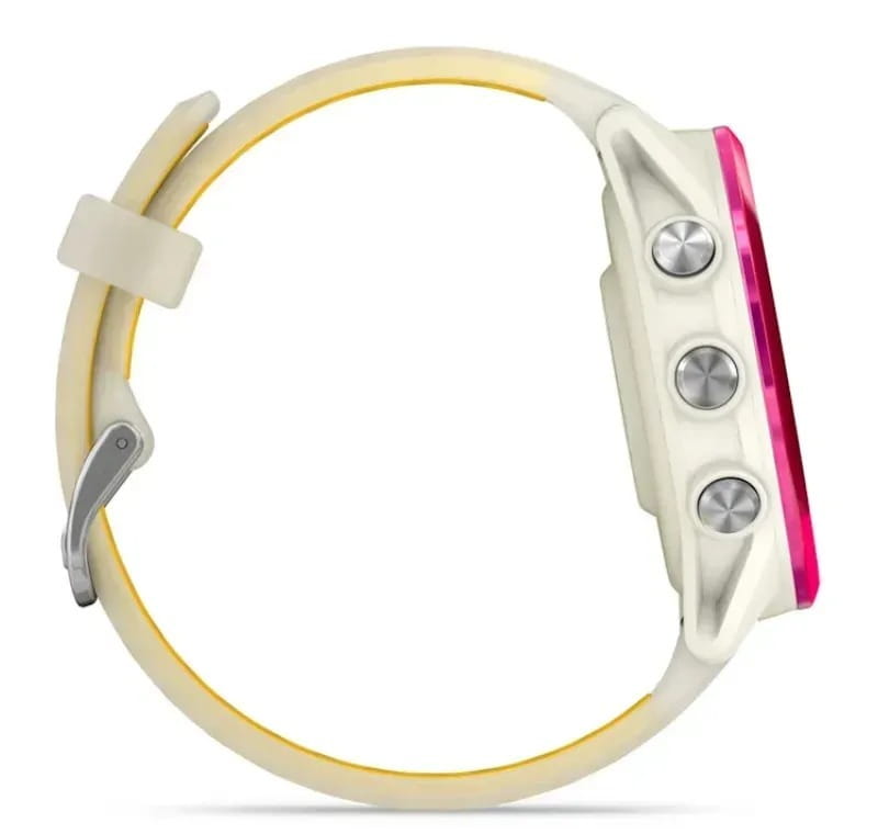 Смарт-часы Garmin Forerunner 570 42mm Raspberry with Mango/Translucent Bone with Silver Buckle (010-02970-42)