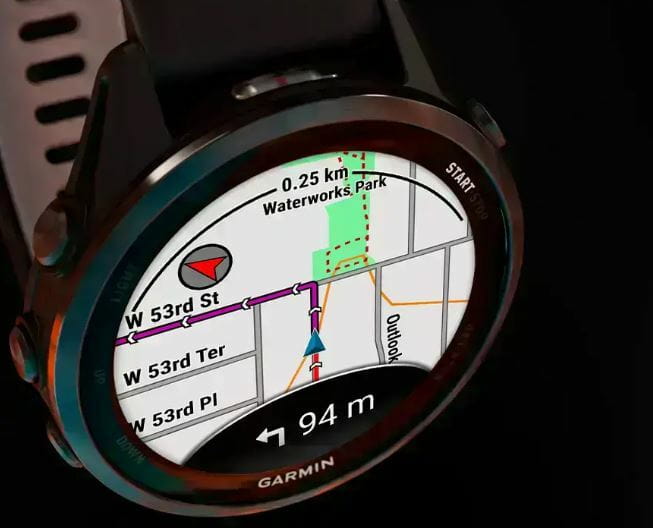 Смарт-часы Garmin Forerunner 970 Black Carbon Gray DLC Titanium with Black/Translucent Whitestone Silicone with Slate Buckle (010-02969-60)