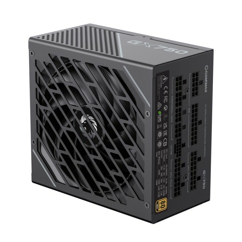 Блок живлення GameMax GX-750 PRO BK (ATX3.0 PCIe5.0) Black, 750W