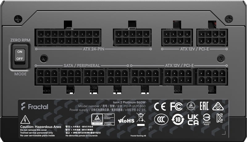 Блок питания Fractal Design FD-P-IA2P-860-EU Black, 860W