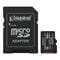 Фото - Карта памяти MicroSDXC  64GB UHS-I Class 10 Kingston Canvas Select Plus R150MB/s + SD-адаптер (SDCS3/64GB) | click.ua