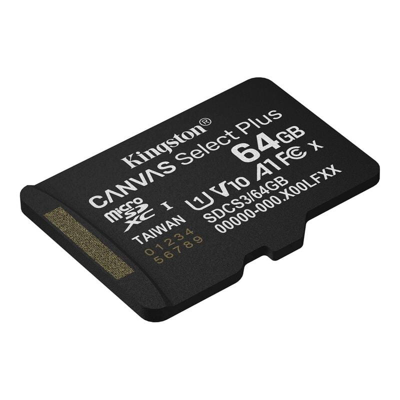 Карта памяти MicroSDXC  64GB UHS-I Class 10 Kingston Canvas Select Plus R150MB/s (SDCS3/64GBSP)