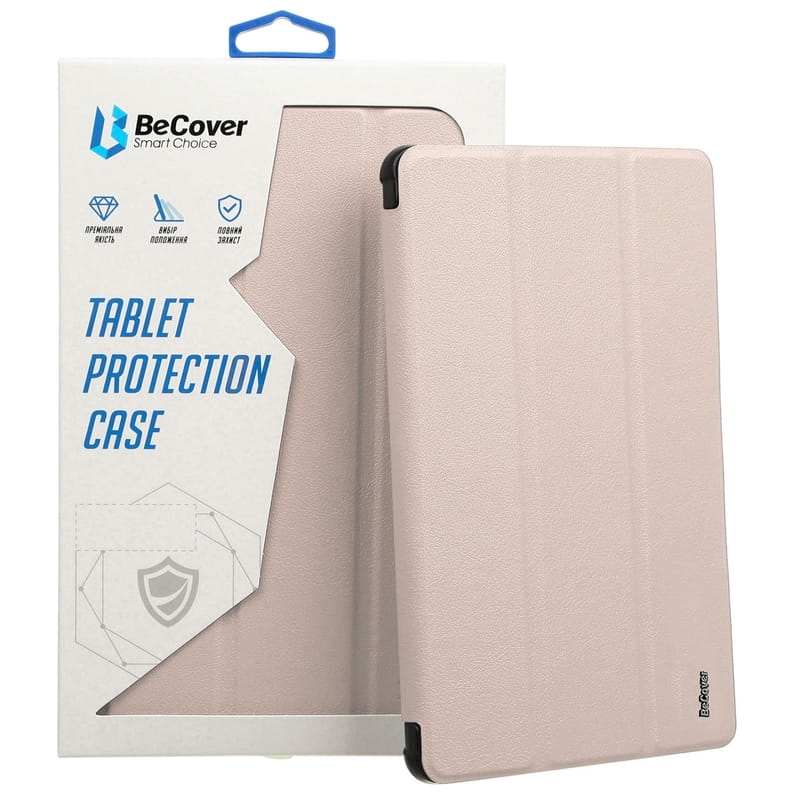 Чeхол-книжка BeCover Ultra Slim Origami Transparent с креплением Apple Pencil для Apple iPad 10.2 2019/2020/2021 Pink (711100)