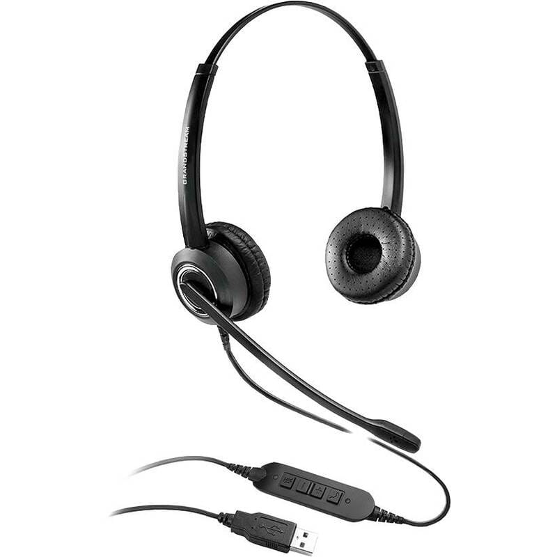 Гарнітура Grandstream GUV3000 USB 2.0 (HD звук, шумопридушення, регулятор гучності, для IP-телефонії)