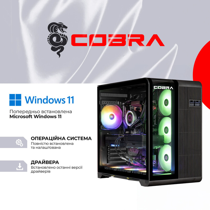 Персональный компьютер COBRA Gaming Windows 11 Home (A99X.64.H2S5.59.22089W)