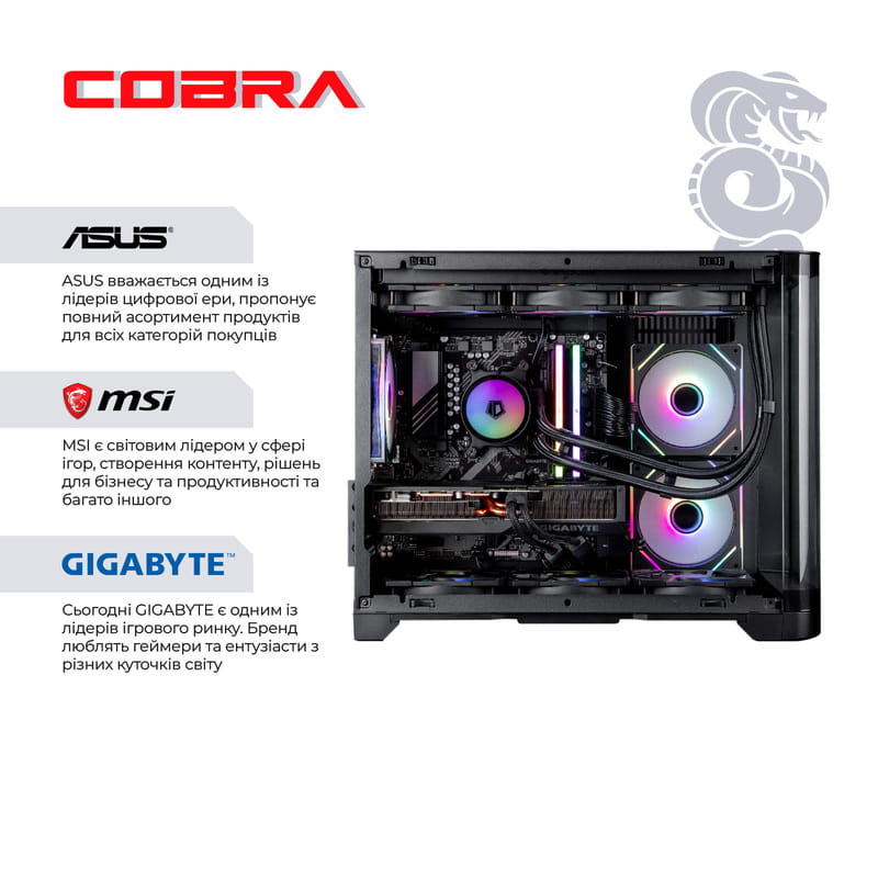 Персональный компьютер COBRA Gaming Windows 11 Home (A99X.64.S15.96XT.22116W)