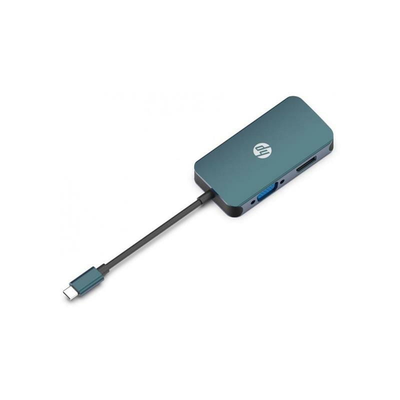 Переходник HP USB Type-C - DisplayPort+HDMI+VGA (M/F), Black (DHC-CT200)