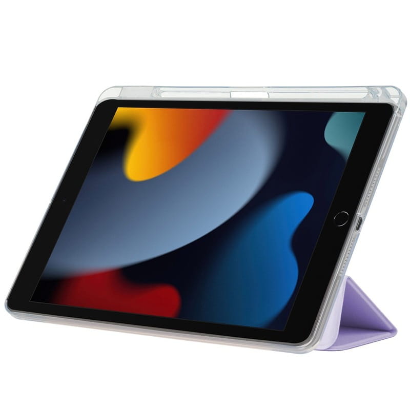 Чeхол-книжка BeCover Ultra Slim Origami Transparent с креплением Apple Pencil для Apple iPad Air (4/5) 2020/2022 10.9" Purple (711105)