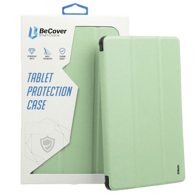 Чeхол-книжка BeCover Tri Fold Soft TPU с креплением Apple Pencil для Apple iPad Air (4/5) 2020/2022 10.9" Green (711107)