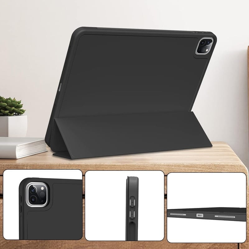 Чeхол-книжка BeCover Tri Fold Soft TPU с креплением Apple Pencil для Apple iPad Pro 11 2020/2021/2022 Black (711109)