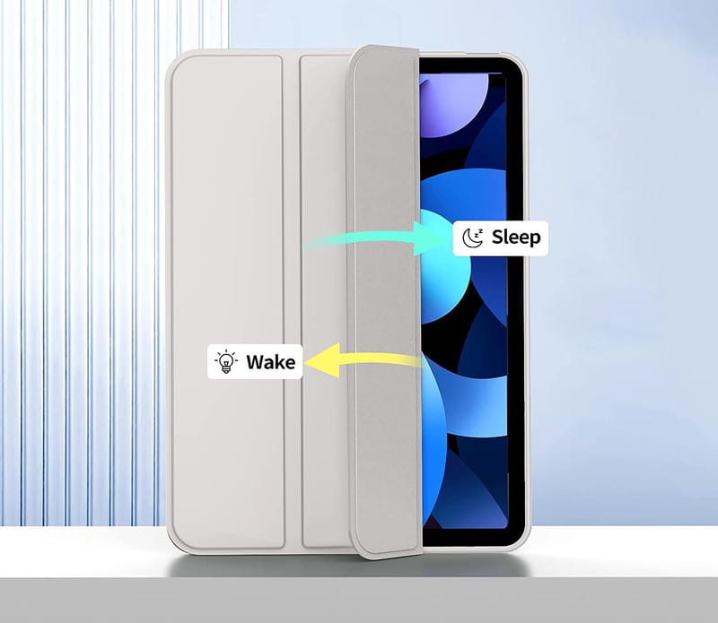 Чeхол-книжка BeCover Tri Fold Soft TPU с креплением Apple Pencil для Apple iPad Pro 11 2020/2021/2022 Gray (711111)