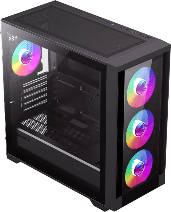 Корпус GameMax Defender TG Black