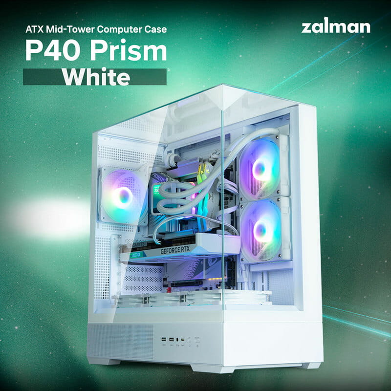 Корпус Zalman P40 Prism White