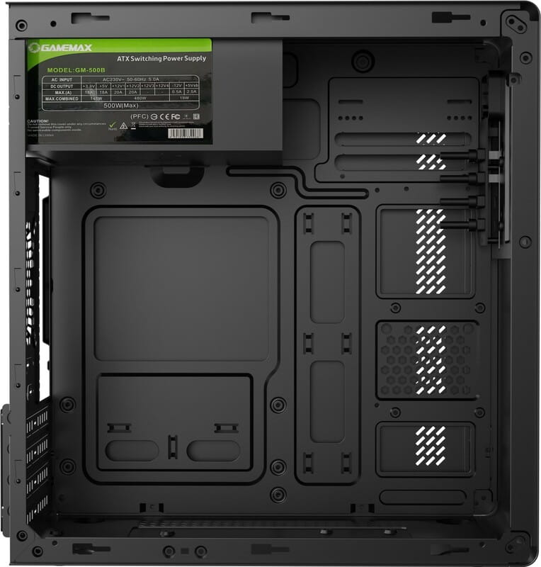 Корпус GameMax A200-BK-500B Black