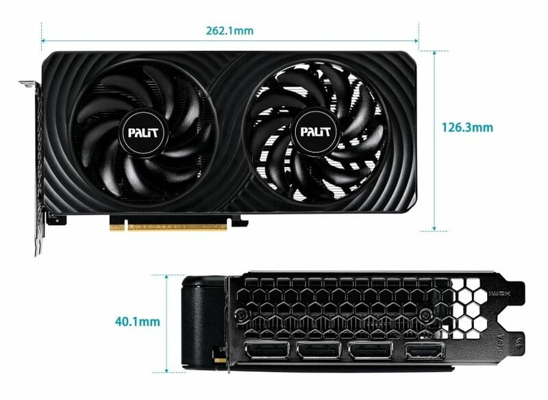 Відеокарта GF RTX 5050 8GB GDDR6 Dual OC Palit (NE65050S19P1-GB2070D)