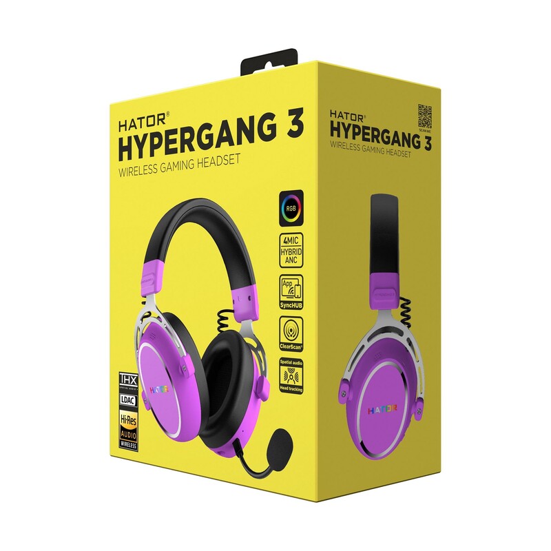 Гарнитура Hator Hypergang 3 Wireless Violet (ESH52)