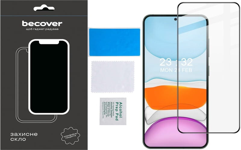 Защитное стекло BeCover для Samsung Galaxy S24+ SM-S926 Black (711036)