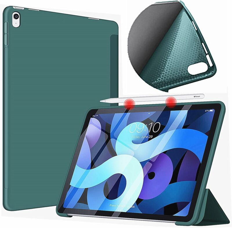 Чeхол BeCover Tri Fold Soft TPU Silicone для Apple iPad Air 11" M2 2024 Dark Green (711406)