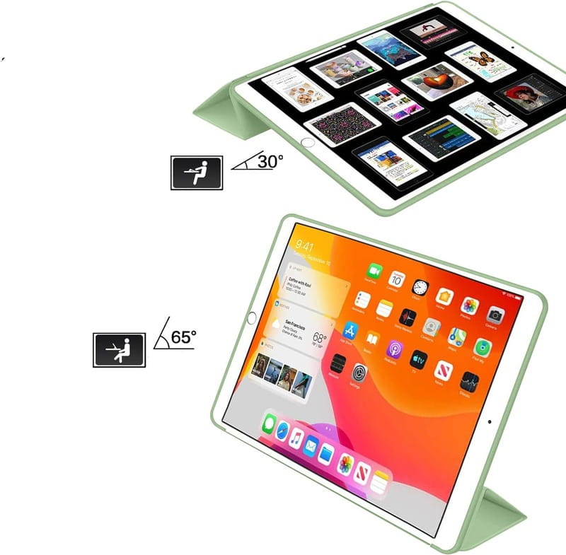 Чeхол-книжка BeCover Tri Fold Soft TPU Silicone для Apple iPad Air (4/5) 2020/2022 10.9" Green (711131)