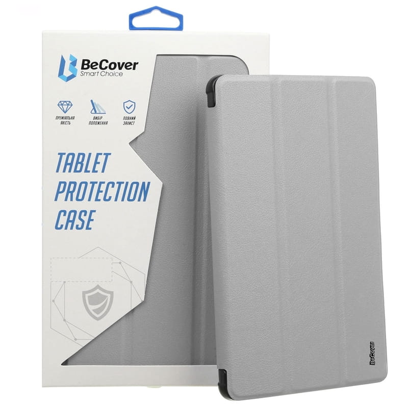 Чeхол-книжка BeCover Tri Fold Soft TPU Silicone для Apple iPad Air (4/5) 2020/2022 10.9" Gray (711132)